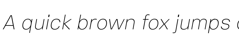 Preview of FONTSPRING DEMO - Vinila Thin Italic font