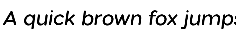 Preview of FONTSPRING DEMO - Visby Round CF Demi Bold Italic font