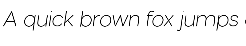 Preview of FONTSPRING DEMO - Visby Round CF Extra Light Italic font