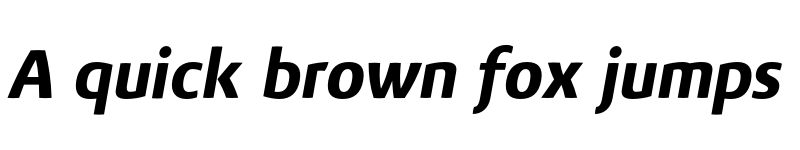 Preview of FONTSPRING DEMO - Vitali Neue Black italic Regular font