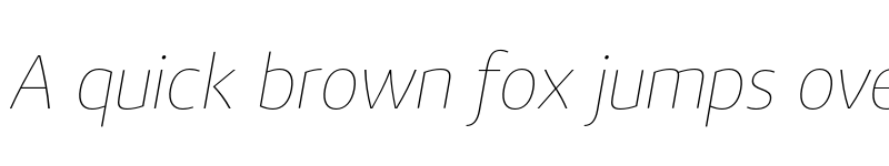 Preview of FONTSPRING DEMO - Vitali Neue Thin italic Regular font