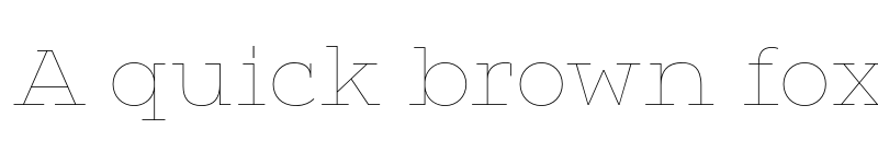 Preview of FONTSPRING DEMO - Vivala G-Slab Hairline Regular font