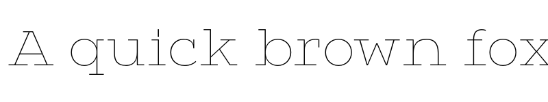 Preview of FONTSPRING DEMO - Vivala G-Slab Thin Regular font