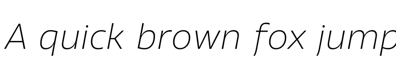 Preview of FONTSPRING DEMO - Vocal ExtraLightItalic Regular font