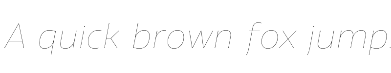 Preview of FONTSPRING DEMO - Vocal HairLineItalic Regular font