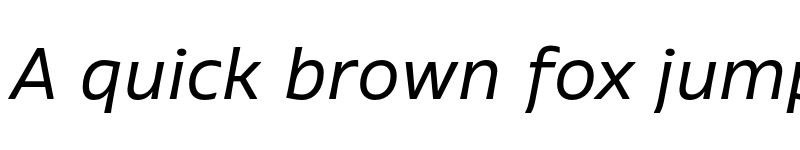 Preview of FONTSPRING DEMO - Vocal Italic Regular font