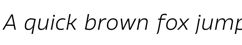 Preview of FONTSPRING DEMO - Vocal LightItalic Regular font