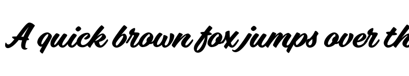 Preview of FONTSPRING DEMO - Vodka Brush Bold font