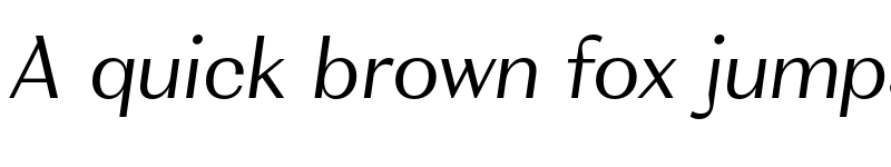 Preview of FONTSPRING DEMO - VolkoSans Display UltLi Italic Regular font