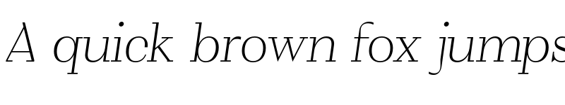 Preview of FONTSPRING DEMO - VolkoSerif Poster Thin Italic Regular font