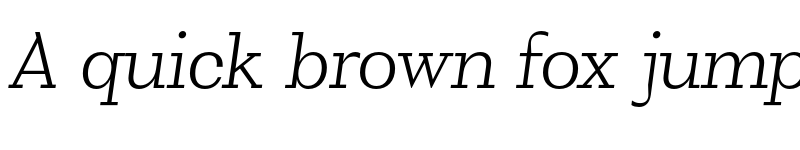 Preview of FONTSPRING DEMO - VolkoSerif Text Thin Italic Regular font