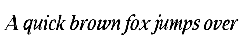 Preview of FONTSPRING DEMO - VolumeTC-RusticItalic Rustic Italic font