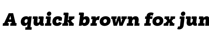 Preview of FONTSPRING DEMO - Weekly ExtraBlack It Regular font