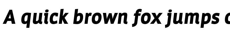 Preview of FONTSPRING DEMO - Werk Black Italic font