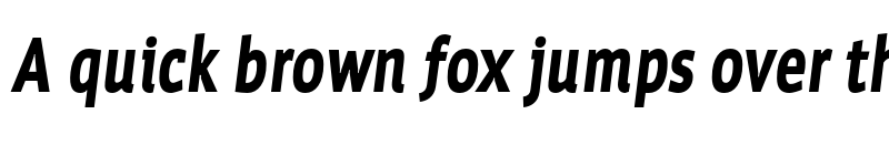 Preview of FONTSPRING DEMO - WerkCondensed Black Italic font