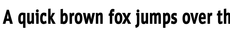 Preview of FONTSPRING DEMO - WerkCondensed Black Regular font