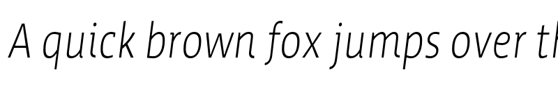 Preview of FONTSPRING DEMO - WerkCondensed Light Italic font