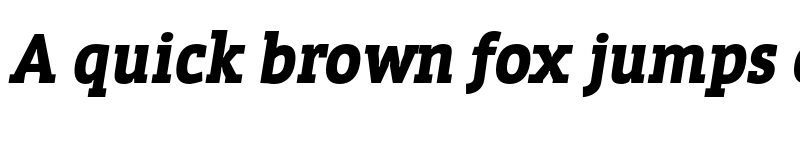 Preview of FONTSPRING DEMO - WerkSerif Black Italic font