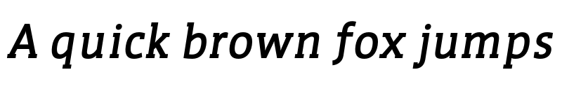 Preview of FONTSPRING DEMO - WerkSerif Bold Italic font