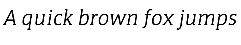 Preview of FONTSPRING DEMO - WerkSerif Italic font