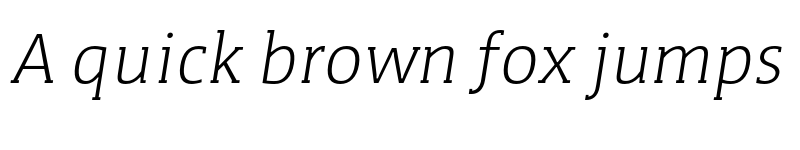 Preview of FONTSPRING DEMO - WerkSerif Light Italic font