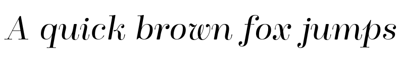 Preview of FONTSPRING DEMO - Winslow Title Light Italic Regular font