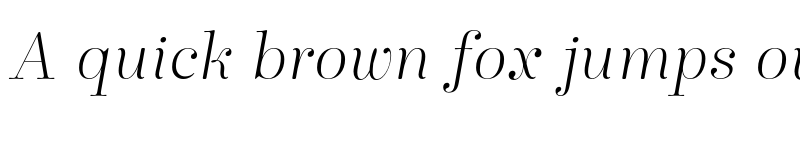 Preview of FONTSPRING DEMO - Winslow Title Mod Thin Italic Regular font