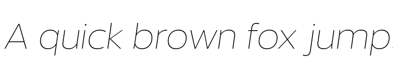 Preview of FONTSPRING DEMO - Without Alt Sans Thin Italic Regular font