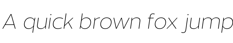 Preview of FONTSPRING DEMO - Without Sans Extralight Italic Regular font