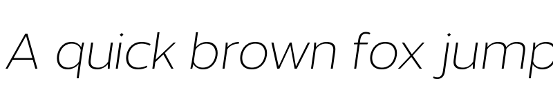 Preview of FONTSPRING DEMO - Without Sans Light Italic Regular font