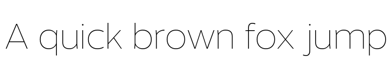 Preview of FONTSPRING DEMO - Without Sans Thin Regular font