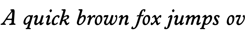 Preview of FONTSPRING DEMO - Worcester Serial Medium Italic font