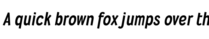 Preview of FONTSPRING DEMO - Wyvern Hv Italic font