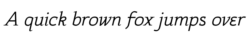 Preview of FONTSPRING DEMO - Xcetera Italic font