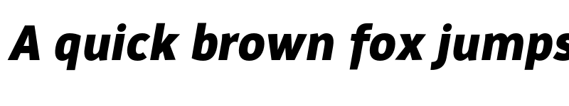 Preview of FONTSPRING DEMO - xL Black Italic font