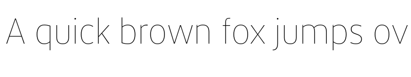 Preview of FONTSPRING DEMO - xL Hairline Regular font