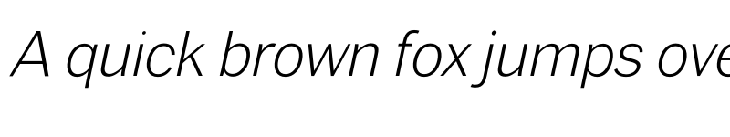Preview of FONTSPRING DEMO - Xpress ExtraLight Italic font