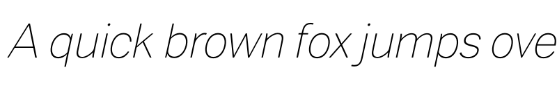 Preview of FONTSPRING DEMO - Xpress Thin Italic font