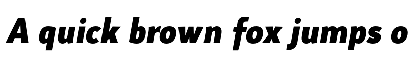 Preview of FONTSPRING DEMO - xS Black Italic font