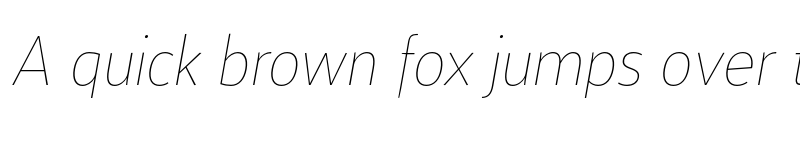 Preview of FONTSPRING DEMO - xS Hairline Italic font
