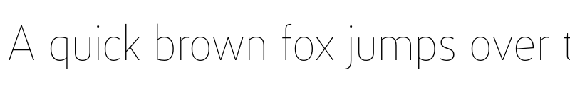Preview of FONTSPRING DEMO - xS Hairline Regular font
