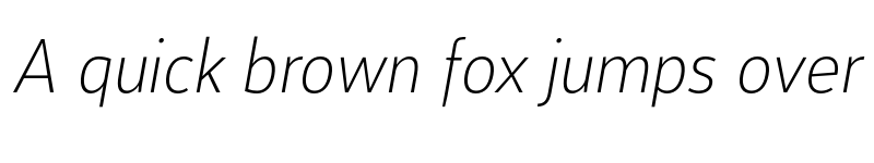 Preview of FONTSPRING DEMO - xS Light Italic font