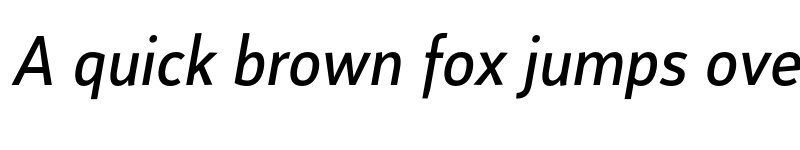 Preview of FONTSPRING DEMO - xS Medium Italic font