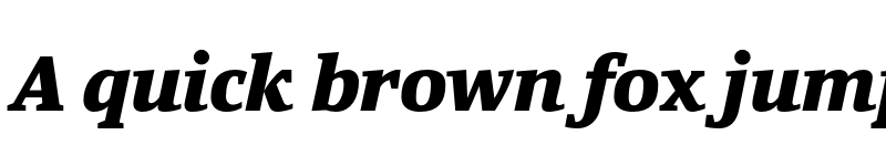 Preview of FONTSPRING DEMO - Yefimov Serif Black Italic font