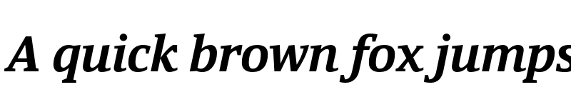 Preview of FONTSPRING DEMO - Yefimov Serif Bold Italic font