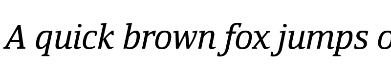 Preview of FONTSPRING DEMO - Yefimov Serif Italic font