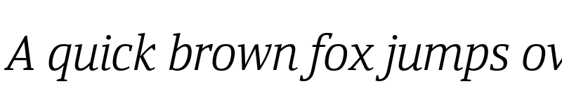 Preview of FONTSPRING DEMO - Yefimov Serif Light Italic font