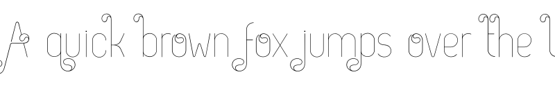 Preview of FONTSPRING DEMO - Zag Deco Thin Regular font