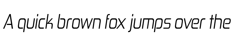 Preview of FONTSPRING DEMO - Zekton Cd Bk Italic font
