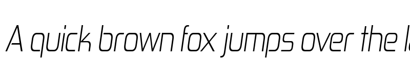 Preview of FONTSPRING DEMO - Zekton Cd Lt Italic font